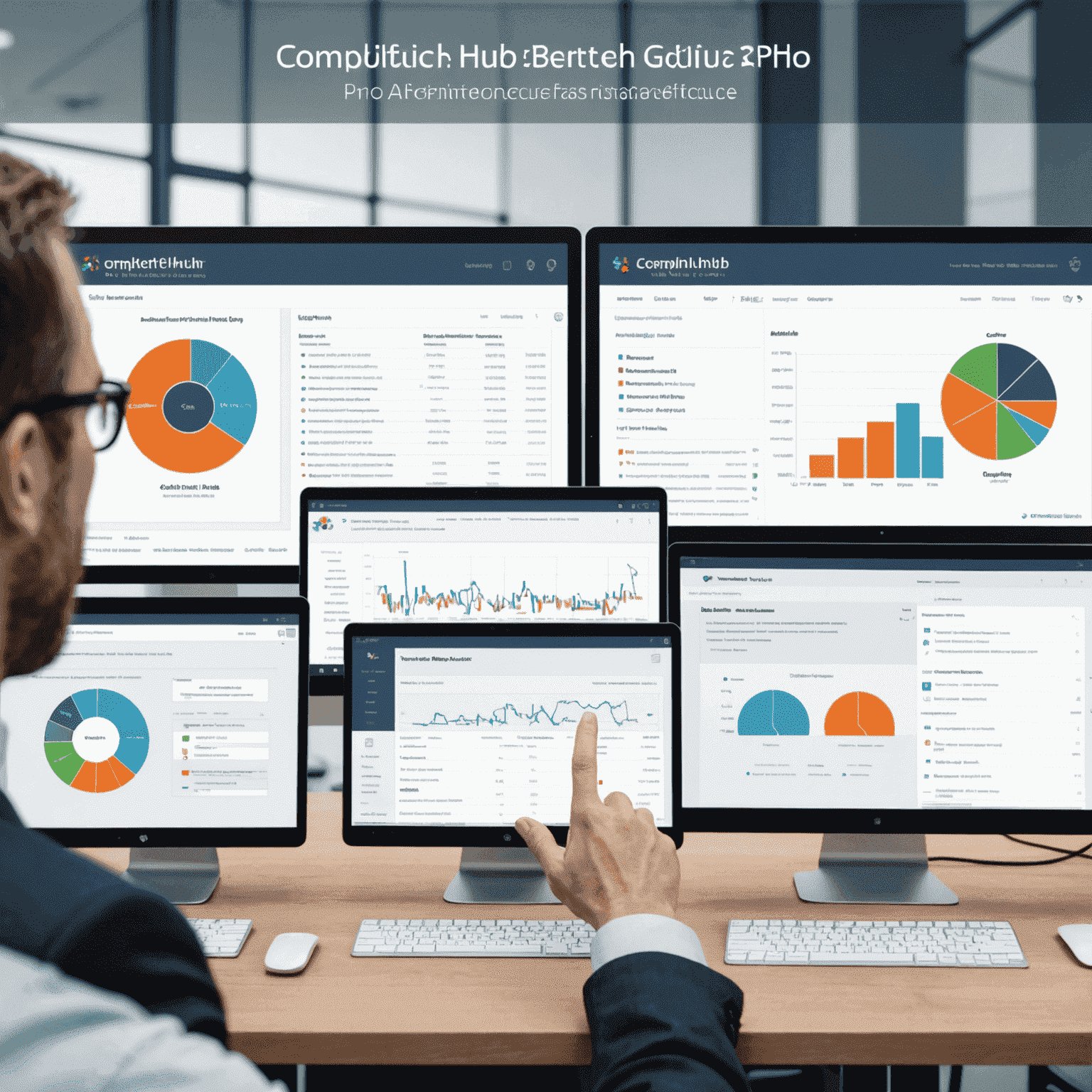 Side-by-side comparison of ComplianceHub Pro, RegTech Sentinel, and AuditMaster interfaces showing key features